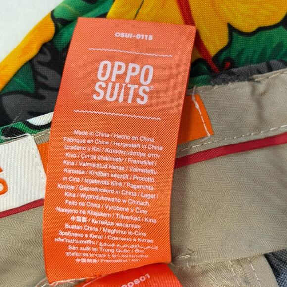 OppoSuits Tropical Treasure 2 Pc. Black Floral Suit Men’s Size 38 - Picture 15 of 16